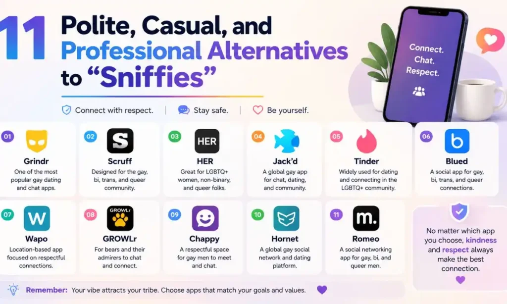 11 Polite, Casual, and Professional Alternatives to Sniffies