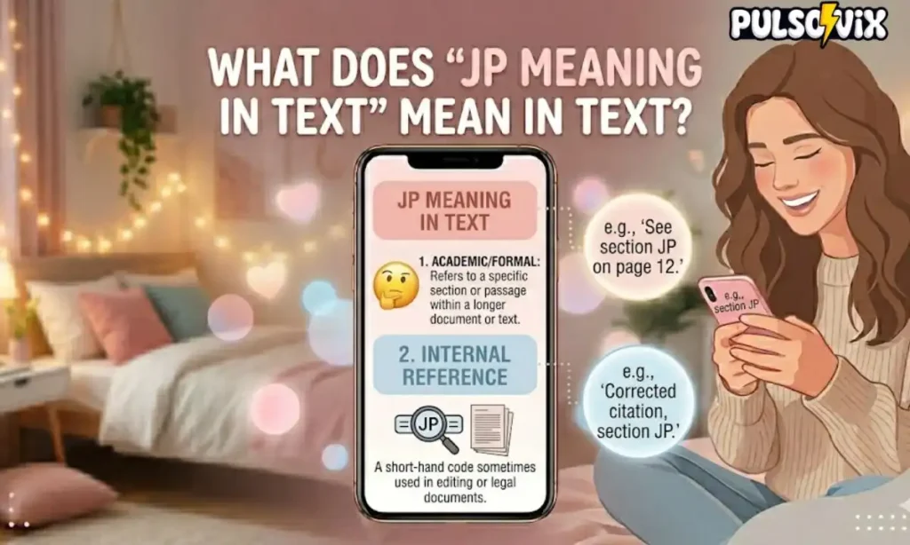  JP meaning in text 
