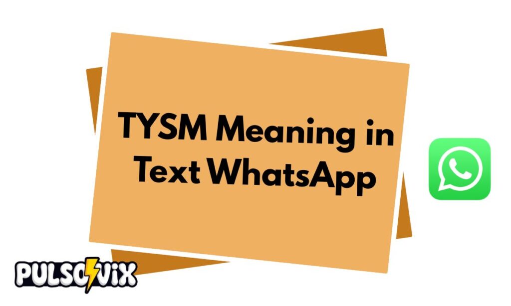 TYSM Meaning in Text WhatsApp